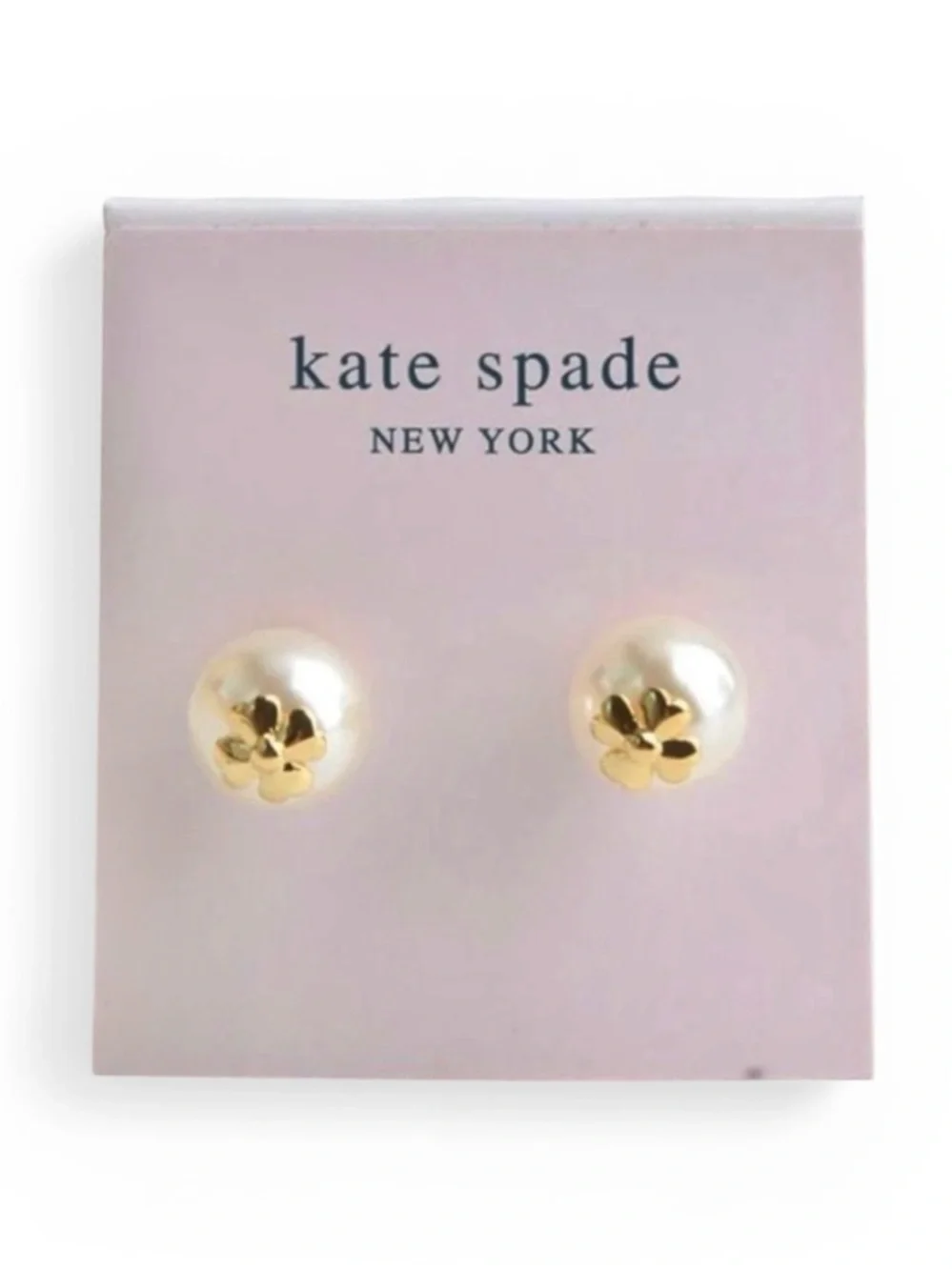 KATE SPADE Pearls On Pearl Stud Earrings with Dust Bag and Gift Box